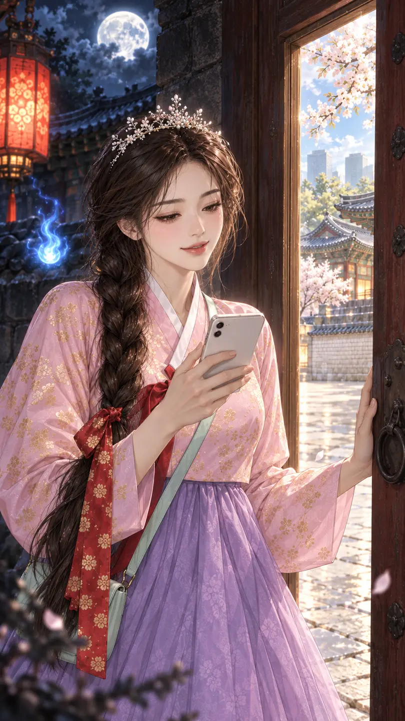 A scene from the story "My Nine-Tailed Groom"